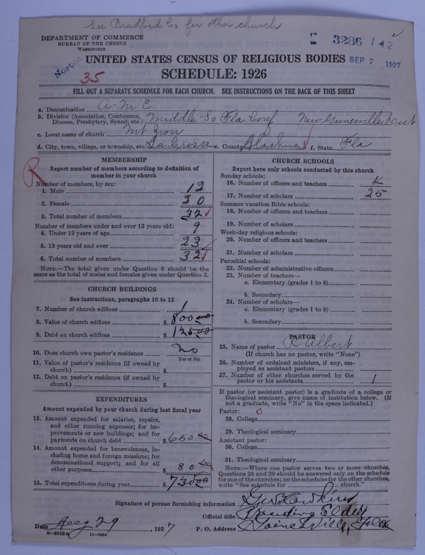 Scan of African Methodist Episcopal Church: 3286