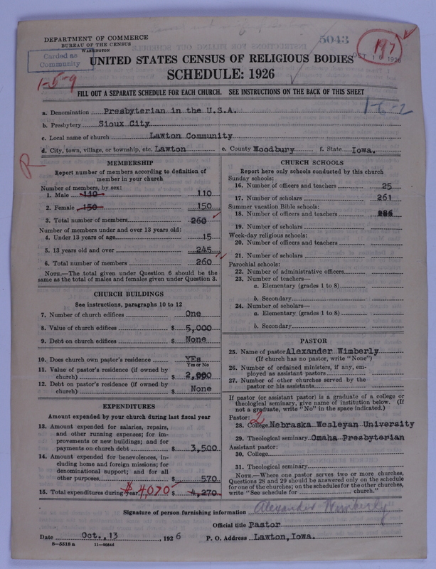 Scan of Presbyterian Church in the United States of America: 5043