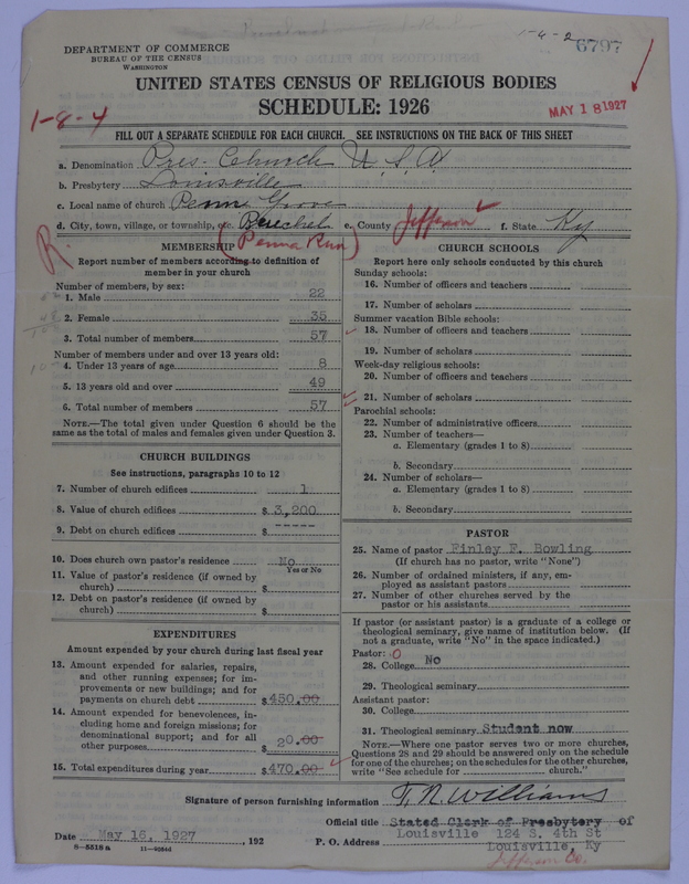 Scan of Presbyterian Church in the United States of America: 6797