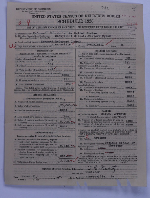Scan of Reformed Church in the United States: 741