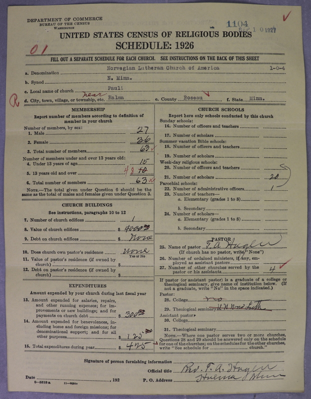 Scan of Norwegian Lutheran Church of America: 1104