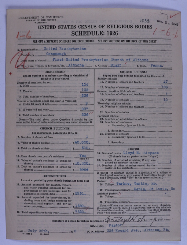 Scan of United Presbyterian Church of North America: 228