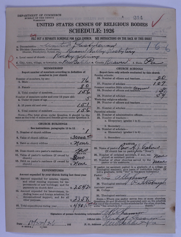 Scan of United Presbyterian Church of North America: 214