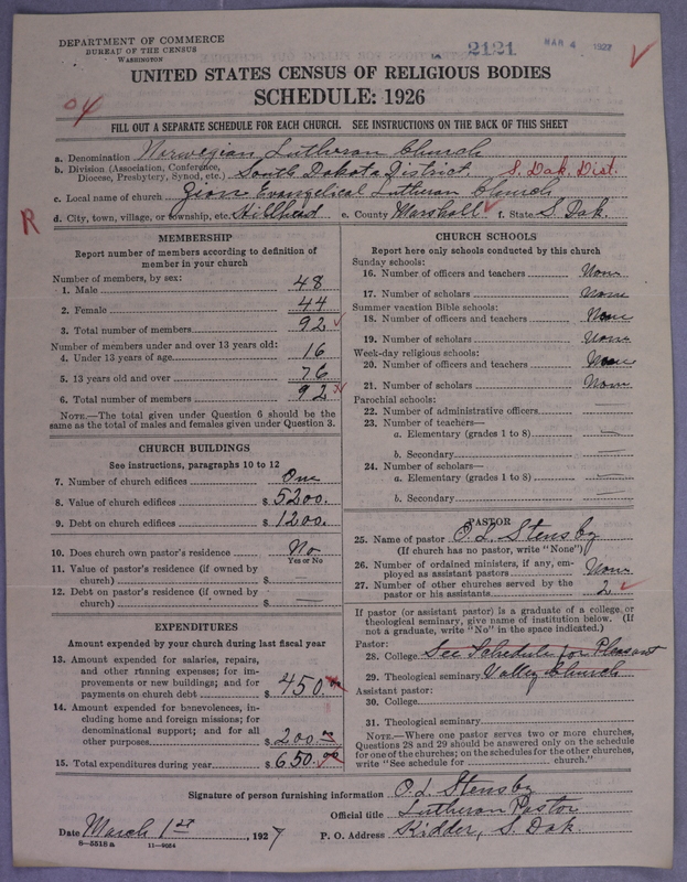 Scan of Norwegian Lutheran Church of America: 2121