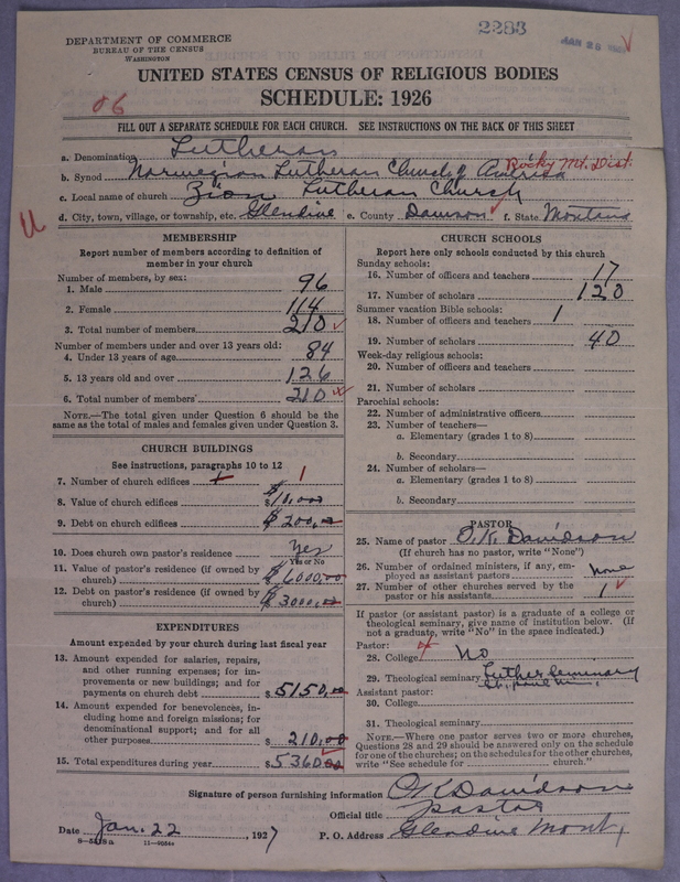 Scan of Norwegian Lutheran Church of America: 2283