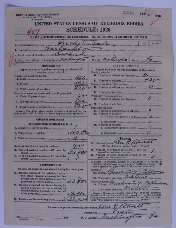 Scan of Presbyterian Church in the United States of America: 2336