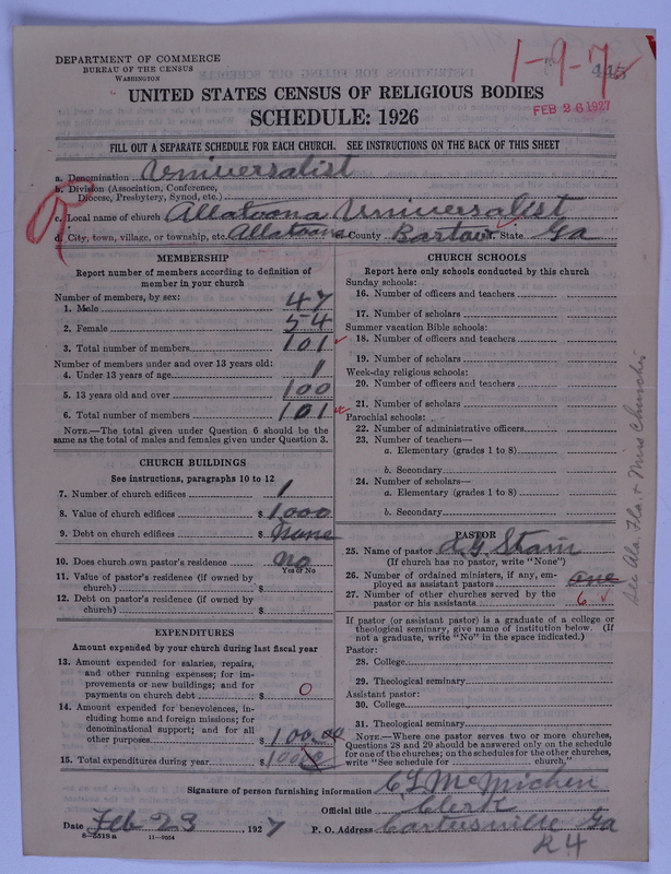 Scan of Universalist Church: 445
