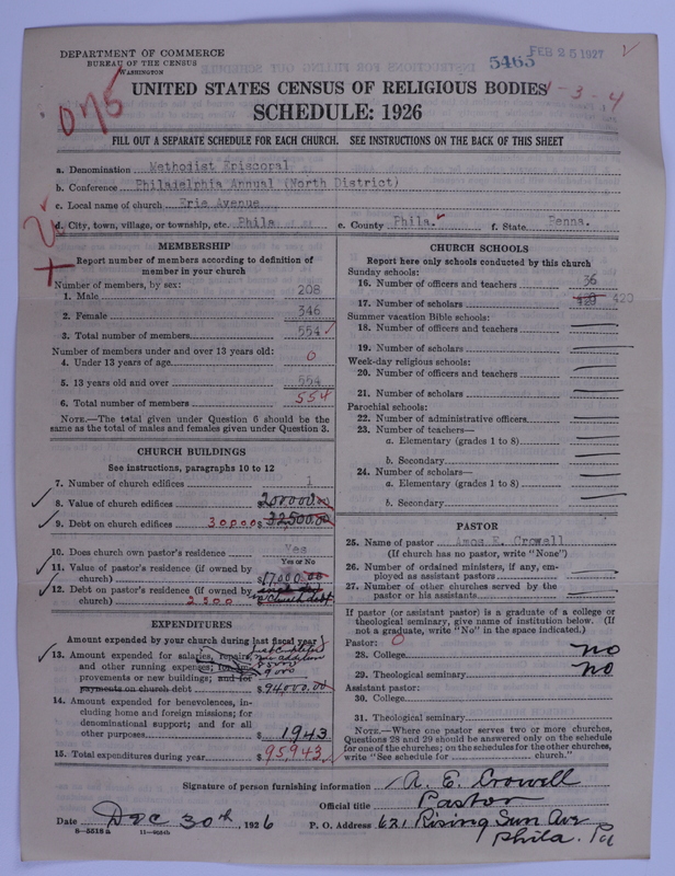 Scan of Methodist Episcopal Church: 5465