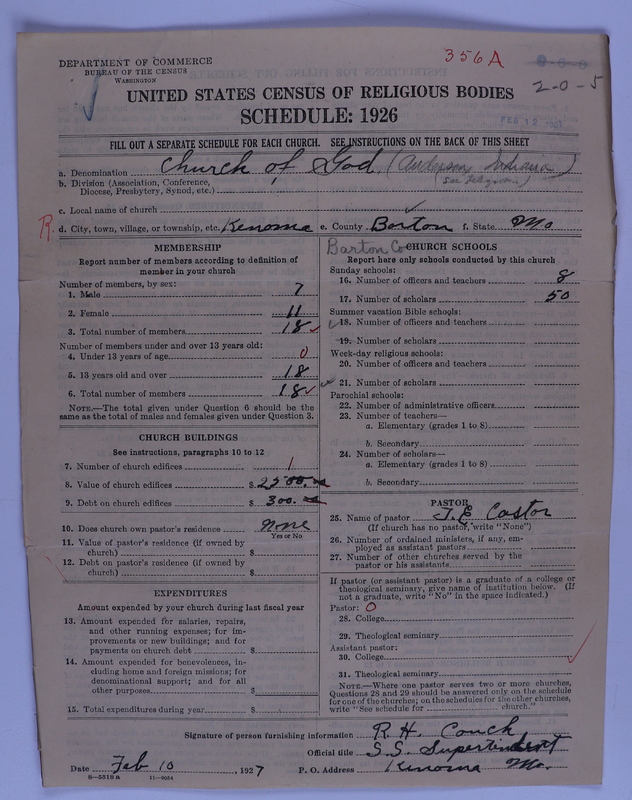 Scan of Church of God (Headquarters, Anderson, Ind.): 356a