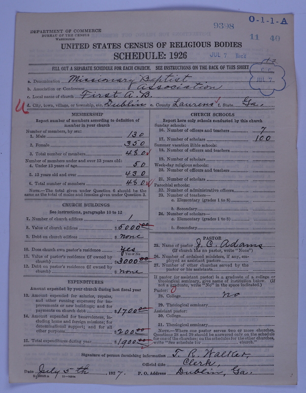 Scan of Negro Baptists: 9398