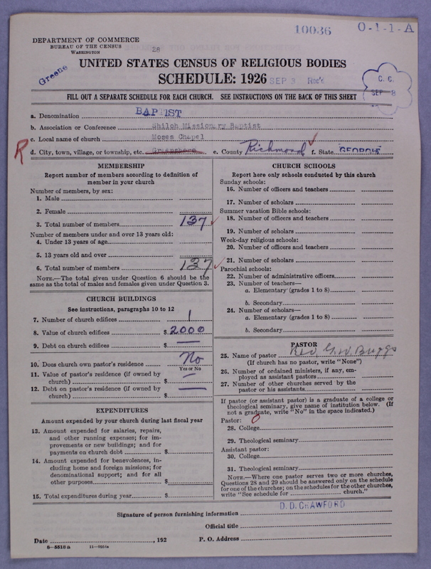 Scan of Negro Baptists: 10036
