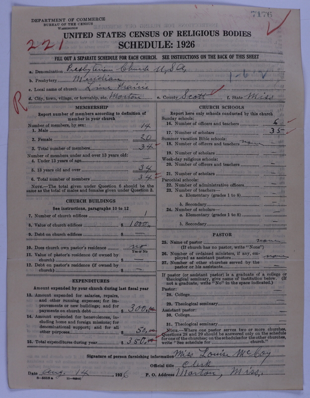 Scan of Presbyterian Church in the United States of America: 7176