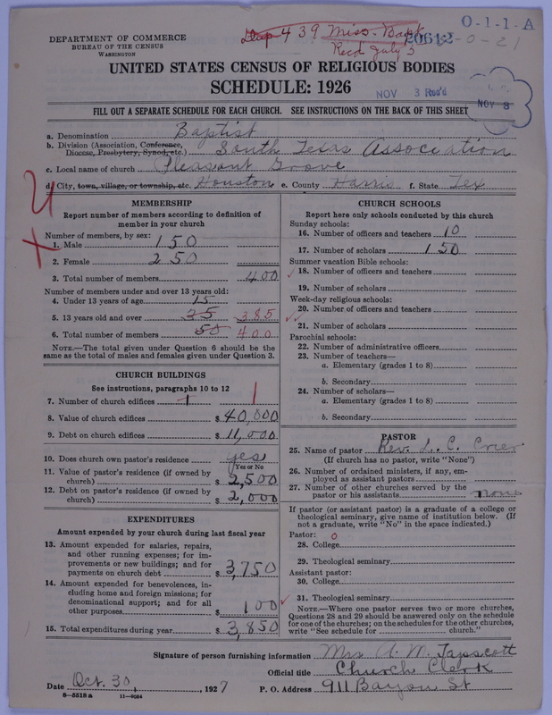 Scan of Negro Baptists: 20612