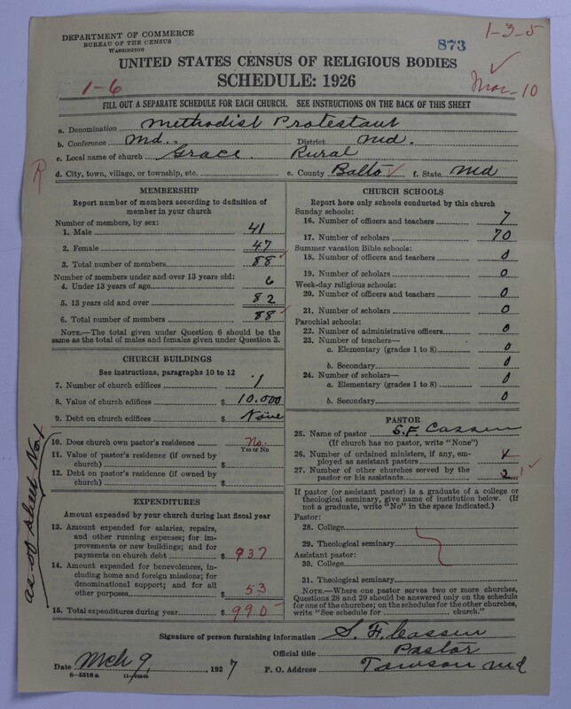 Scan of Methodist Protestant Church: 873