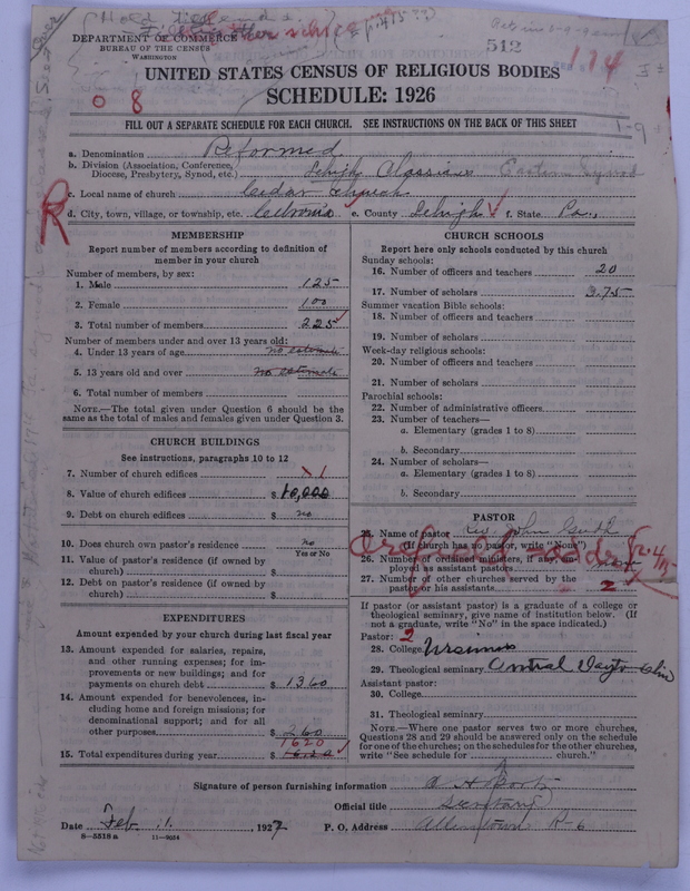 Scan of Reformed Church in the United States: 511