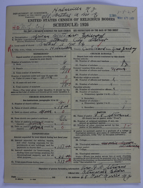Scan of African Methodist Episcopal Church: 120