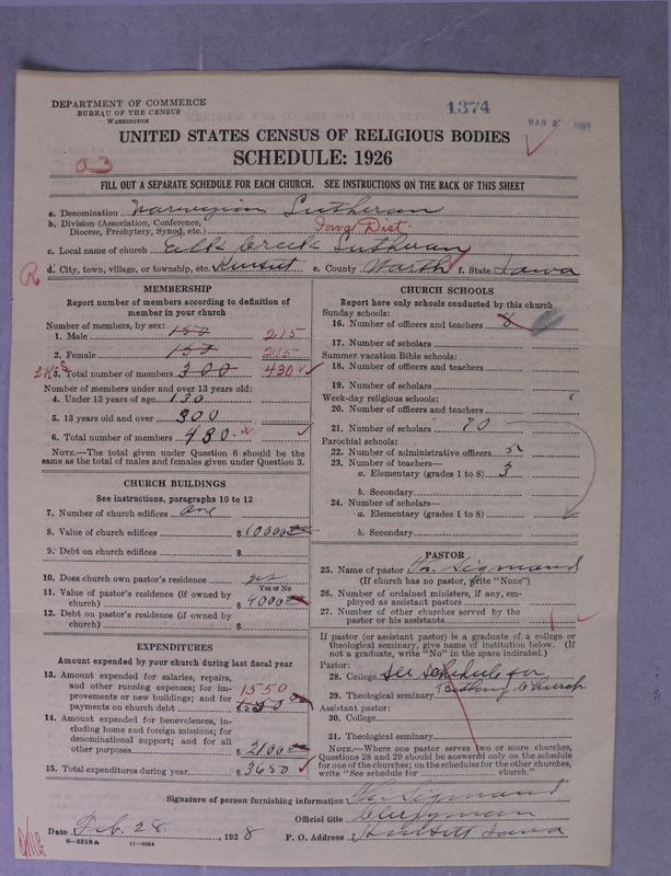 Scan of Norwegian Lutheran Church of America: 1374