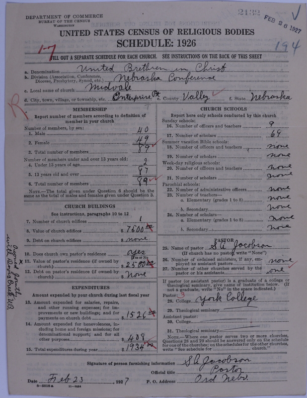 Scan of Church of the United Brethren in Christ: 2132
