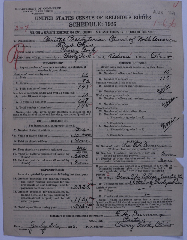 Scan of United Presbyterian Church of North America: 422