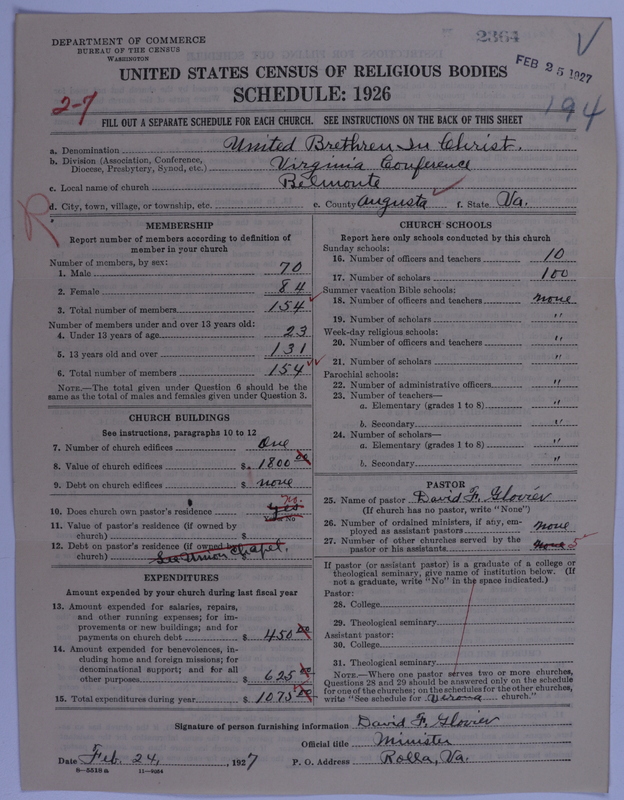 Scan of Church of the United Brethren in Christ: 2364