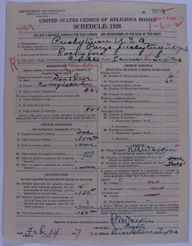 Scan of Presbyterian Church in the United States of America: 7674