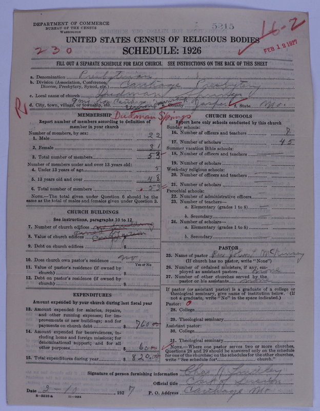 Scan of Presbyterian Church in the United States of America: 5215