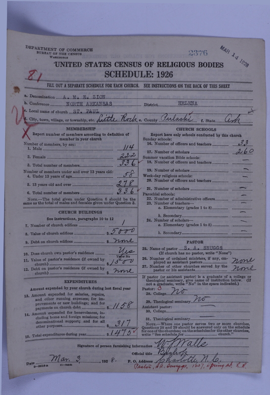 Scan of African Methodist Episcopal Zion Church: 2376