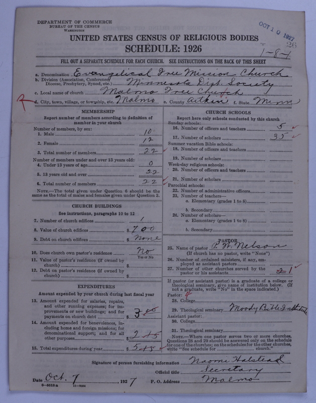 Scan of Swedish Evangelical Free Church of the United States of America: 26
