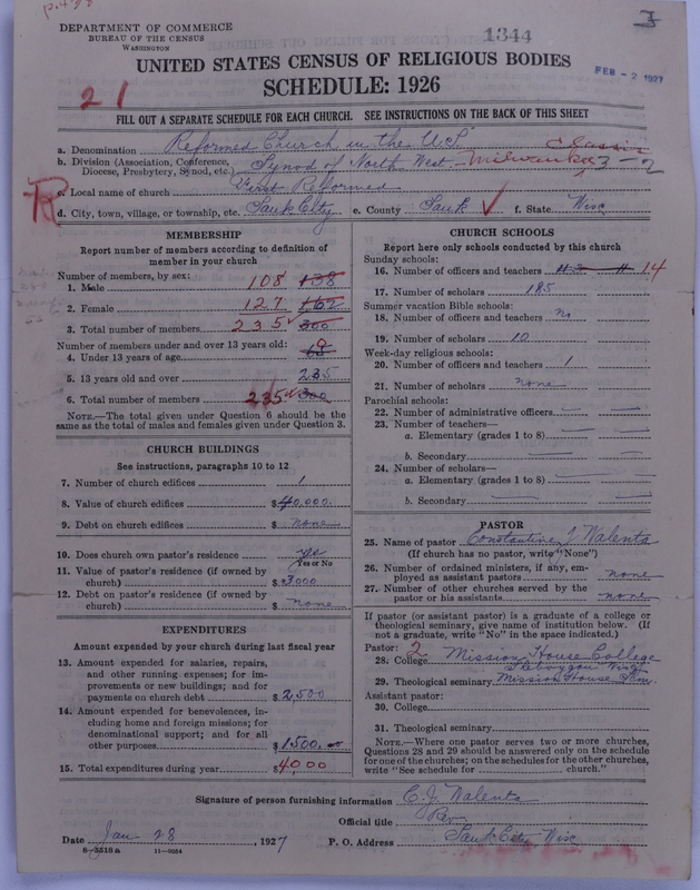 Scan of Reformed Church in the United States: 1344