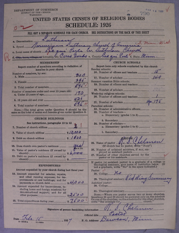 Scan of Norwegian Lutheran Church of America: 790