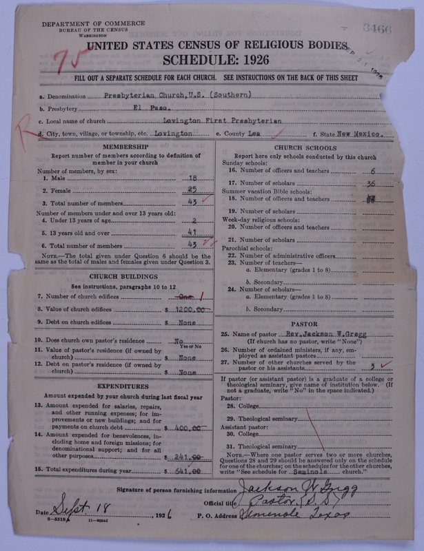 Scan of Presbyterian Church in the United States: 3466
