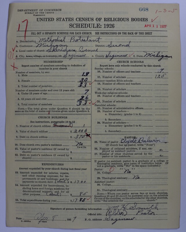 Scan of Methodist Protestant Church: 668