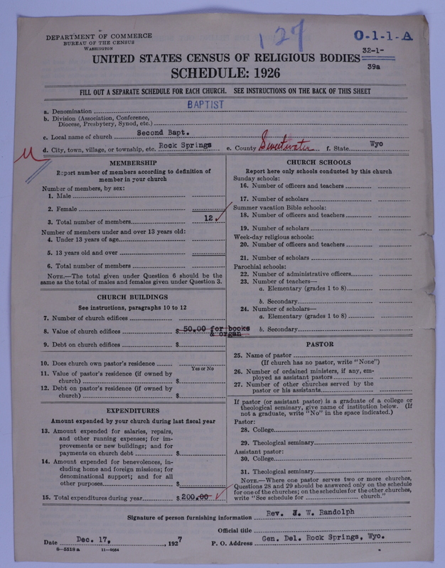 Scan of Negro Baptists: 127