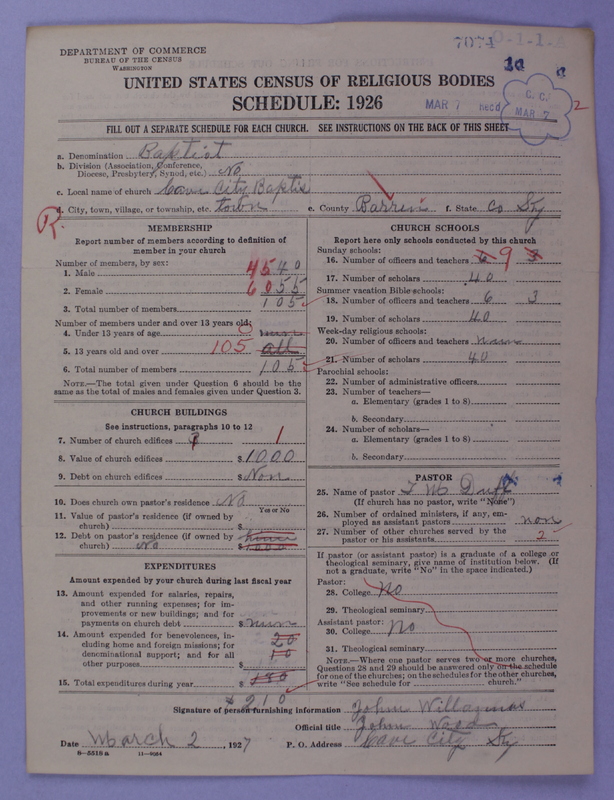Scan of Negro Baptists: 7074