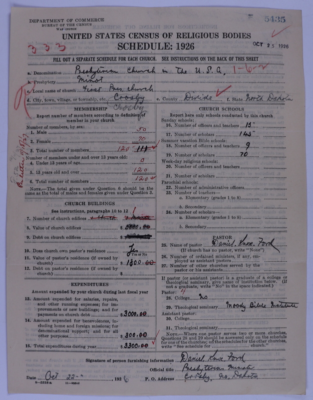 Scan of Presbyterian Church in the United States of America: 5435