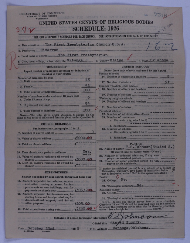 Scan of Presbyterian Church in the United States of America: 7318
