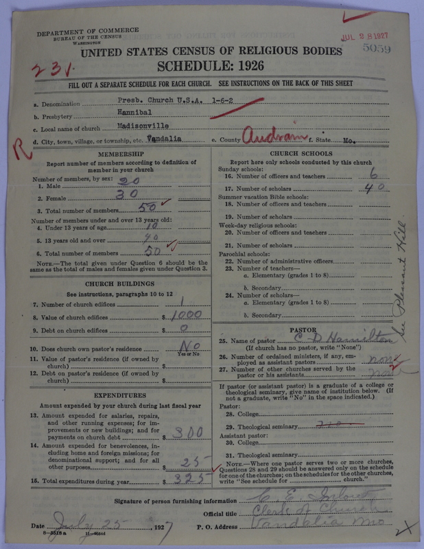 Scan of Presbyterian Church in the United States of America: 5059