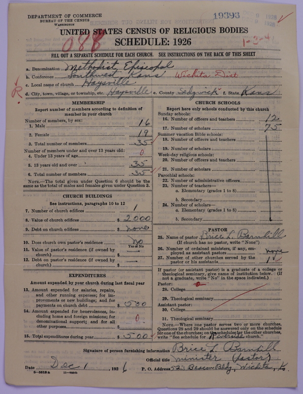 Scan of Methodist Episcopal Church: 19393