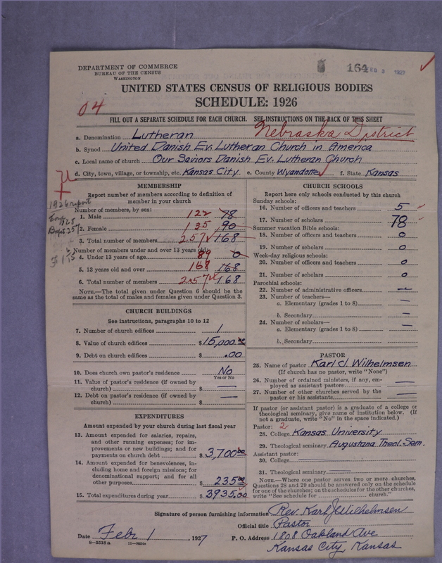 Scan of United Danish Evangelical Lutheran Church in America: 164