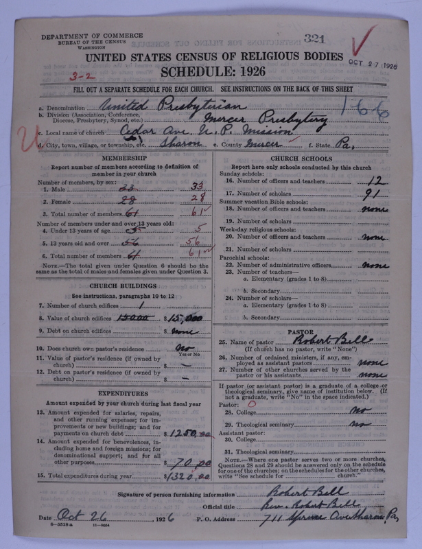 Scan of United Presbyterian Church of North America: 321