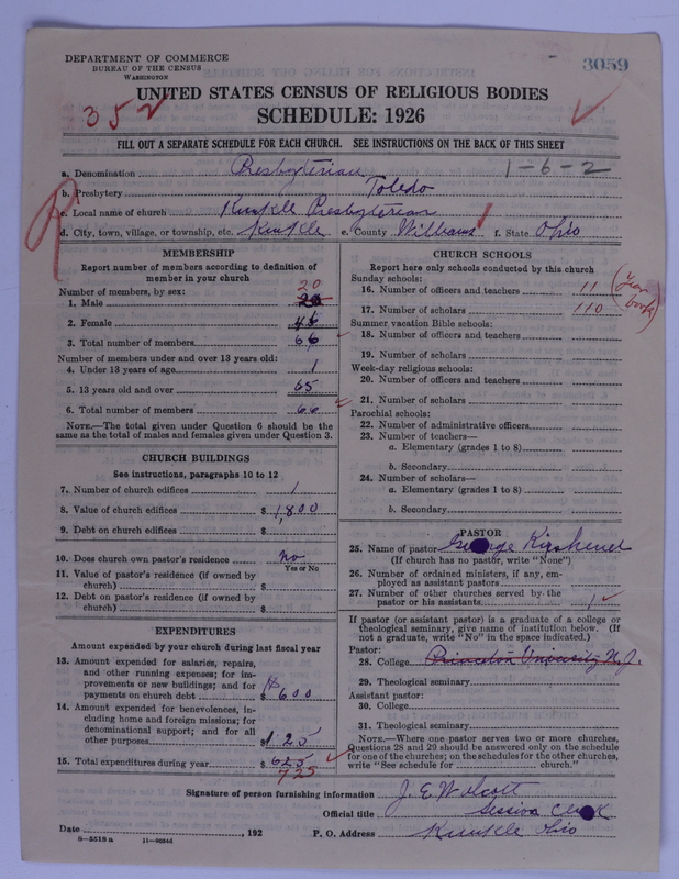 Scan of Presbyterian Church in the United States of America: 3059