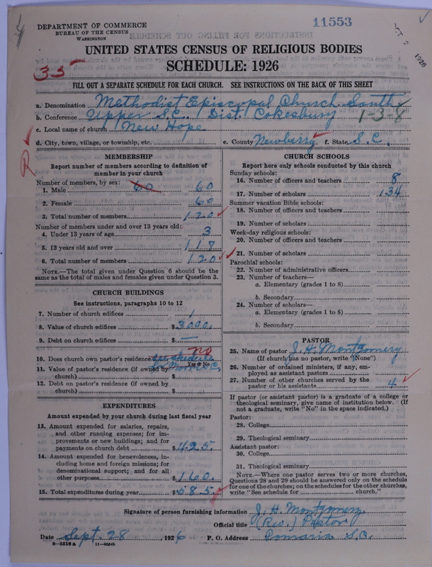 Scan of Methodist Episcopal Church, South: 11553