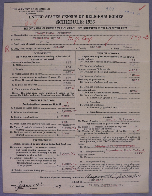 Scan of Evangelical Lutheran Augustana Synod of North America: 169
