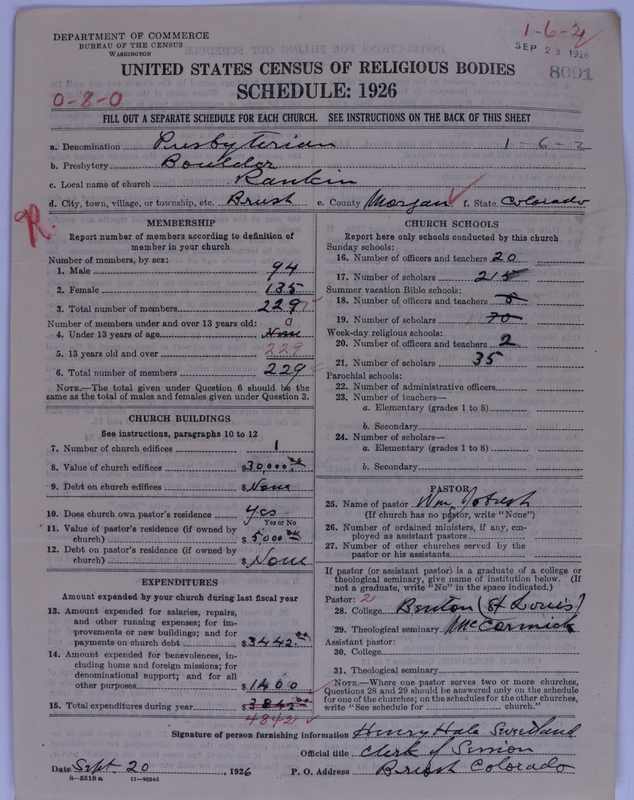 Scan of Presbyterian Church in the United States of America: 8091