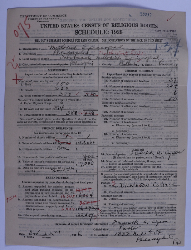 Scan of Methodist Episcopal Church: 5397
