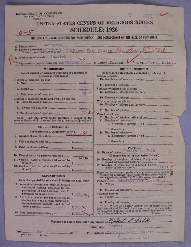Scan of Lutheran Free Church: 252