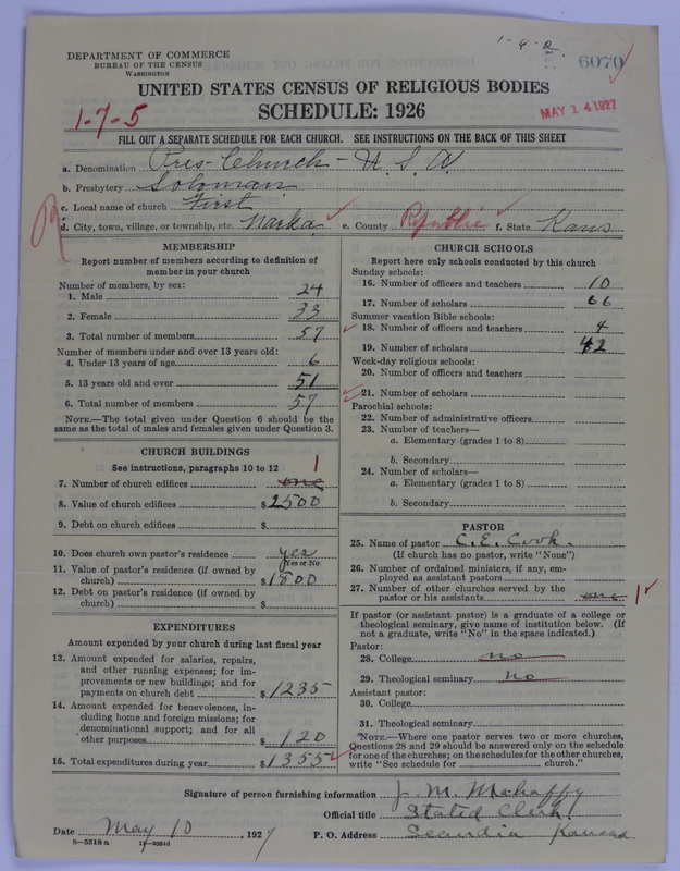 Scan of Presbyterian Church in the United States of America: 6070