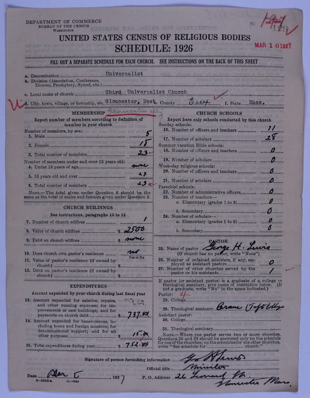 Scan of Universalist Church: 129