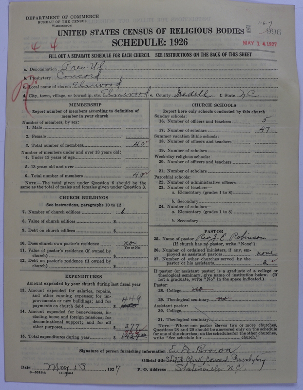 Scan of Presbyterian Church in the United States: 996