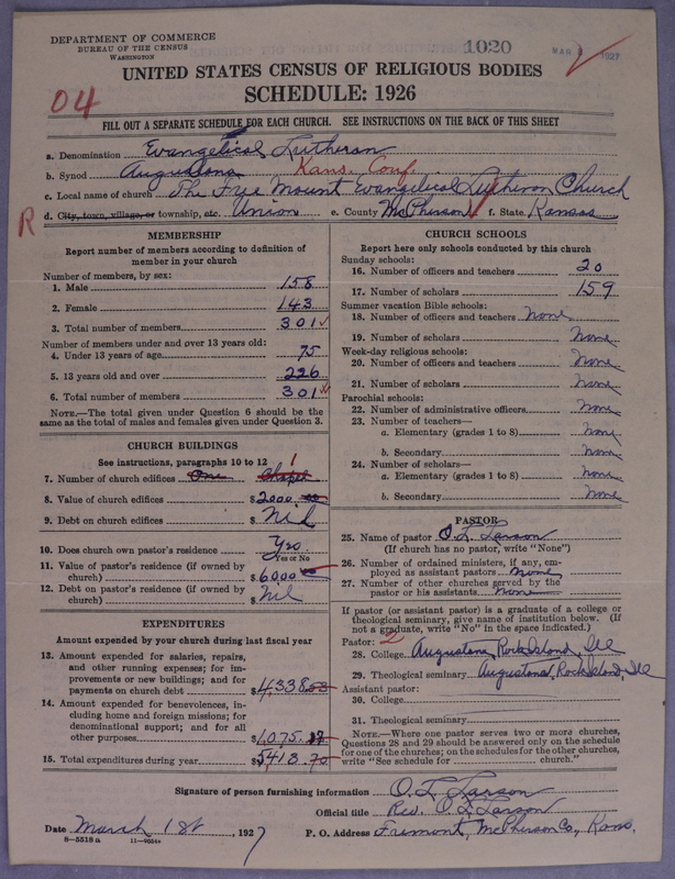 Scan of Evangelical Lutheran Augustana Synod of North America: 1020
